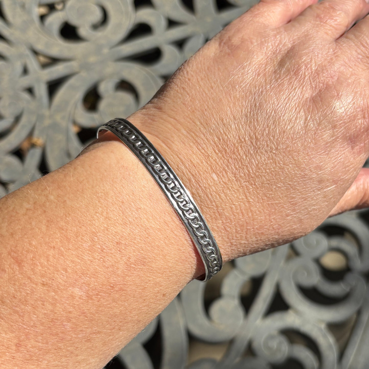 Framed Curb Link Cuff Bracelet ✧ Made-to-Order