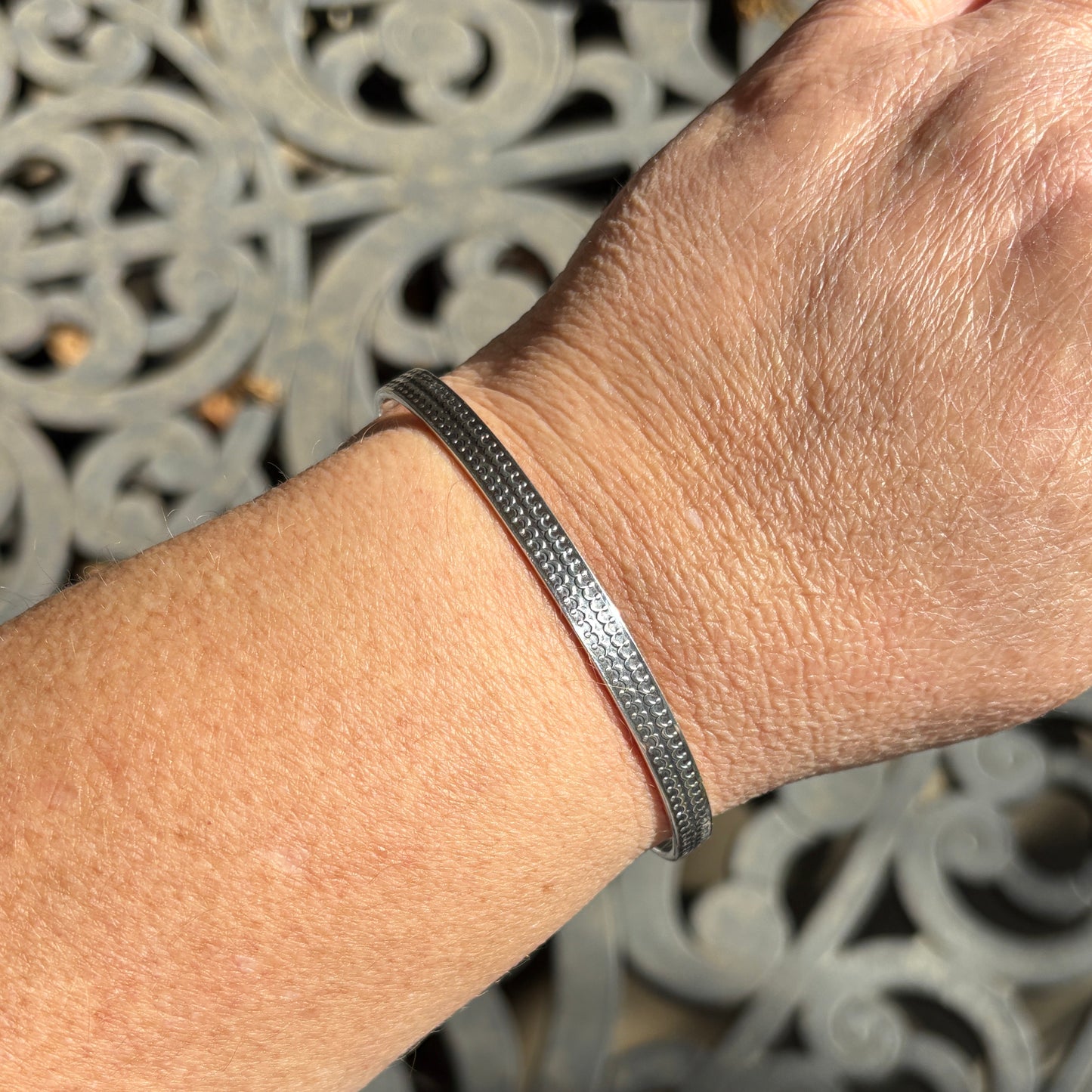 Scalloped Center Cuff Bracelet ✧ Made-to-Order