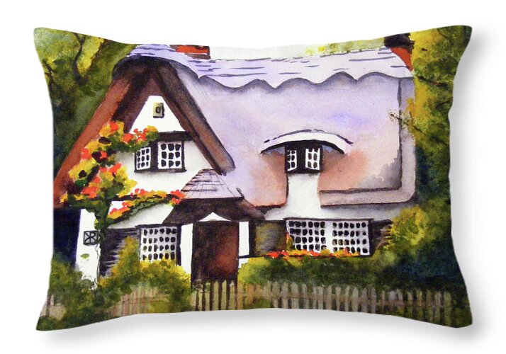 English Cottage - Throw Pillow