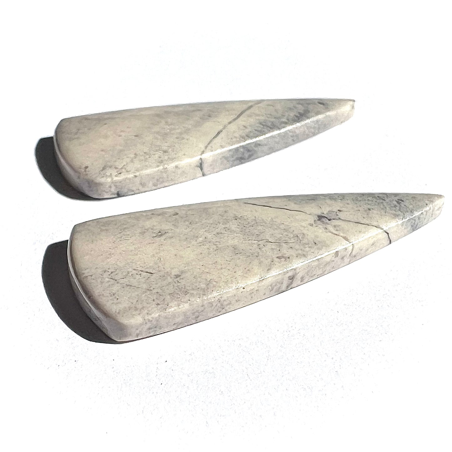 Porcelain/Sci-fi/Exotica Jasper PAIR, 21.32 cts.