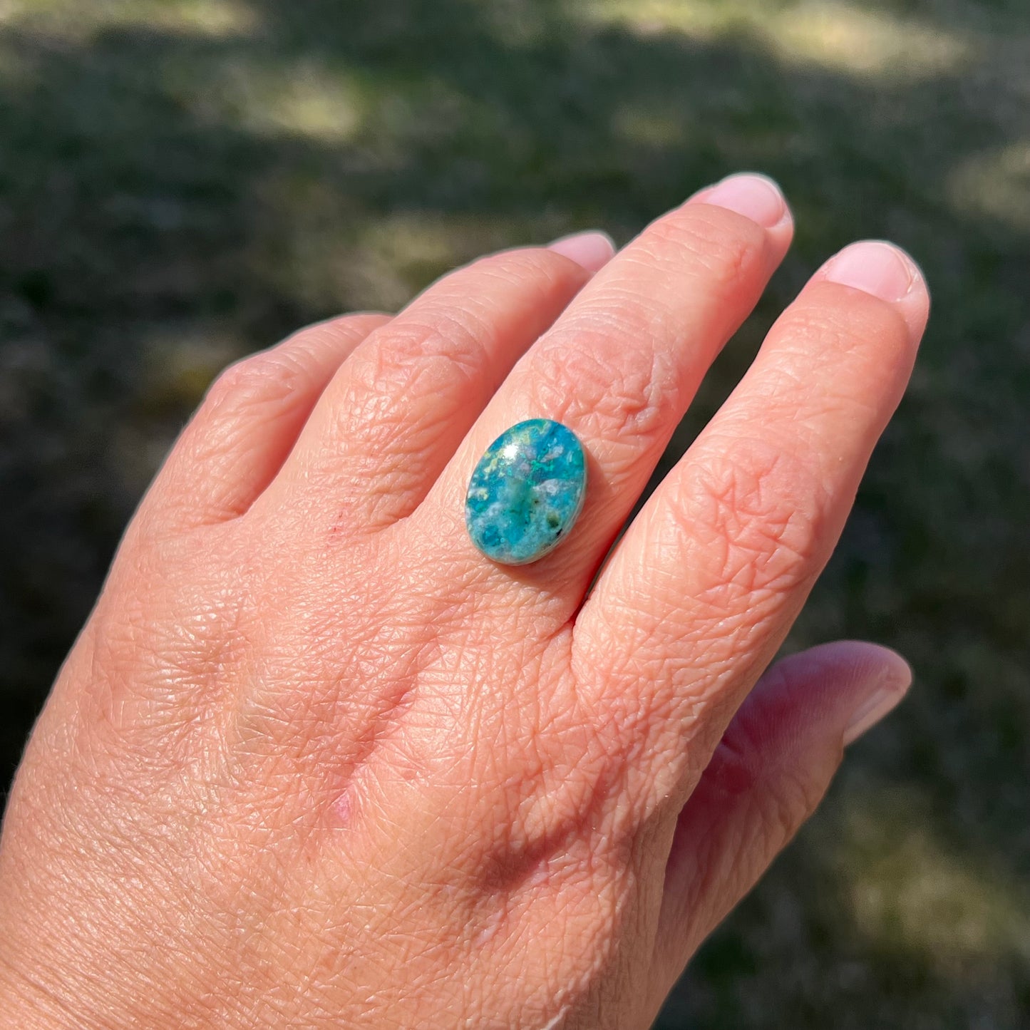 Needles Blue Chrysocolla, 7.73 cts.