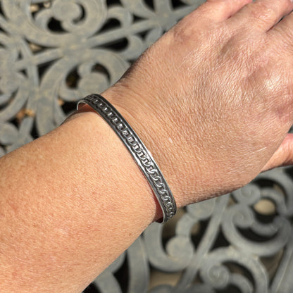 Framed Curb Link Cuff Bracelet ✧ Made-to-Order