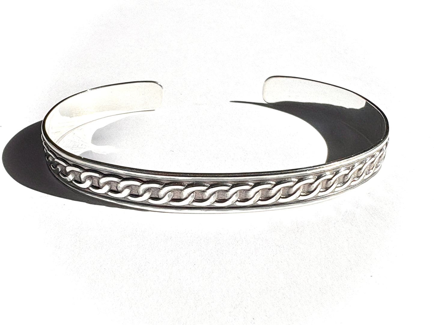 Framed Curb Link Cuff Bracelet ✧ Made-to-Order