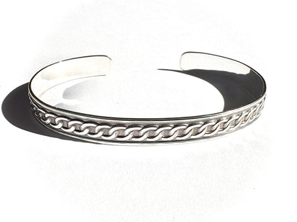 Framed Curb Link Cuff Bracelet ✧ Made-to-Order