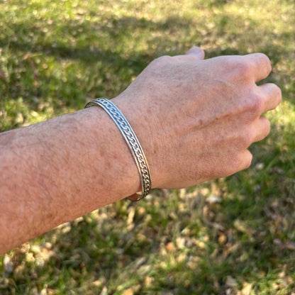 Framed Curb Link Cuff Bracelet ✧ Made-to-Order