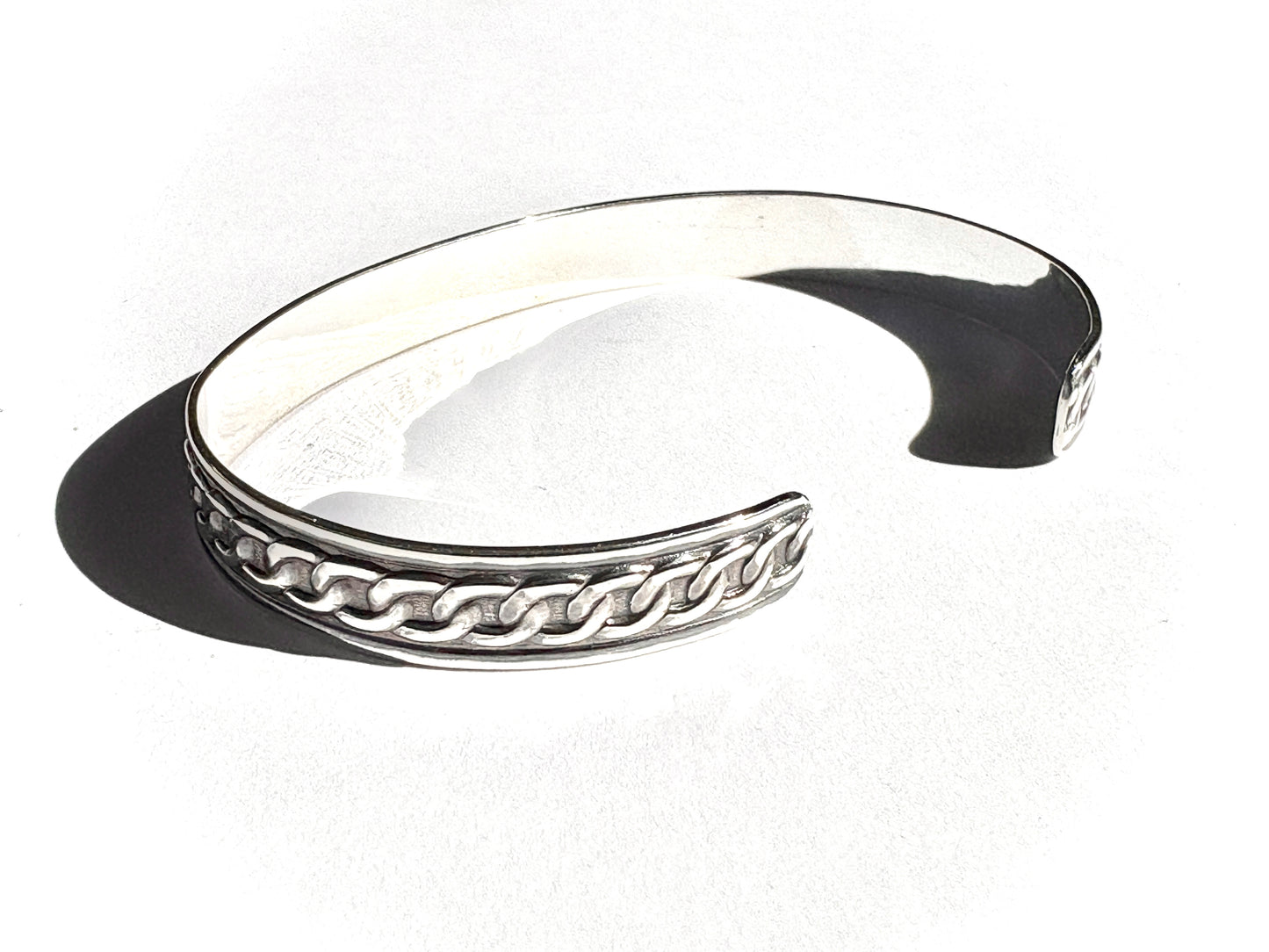 Framed Curb Link Cuff Bracelet ✧ Made-to-Order
