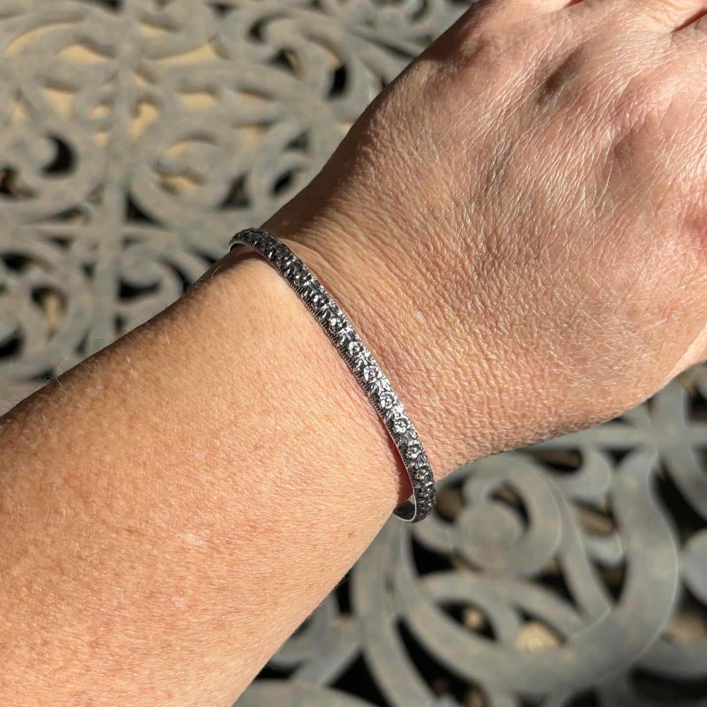 Small Flowers Cuff Bracelet ✧ Made-to-Order