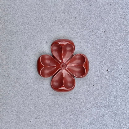 Red Jasper Flower Carving, 8.75 cts.