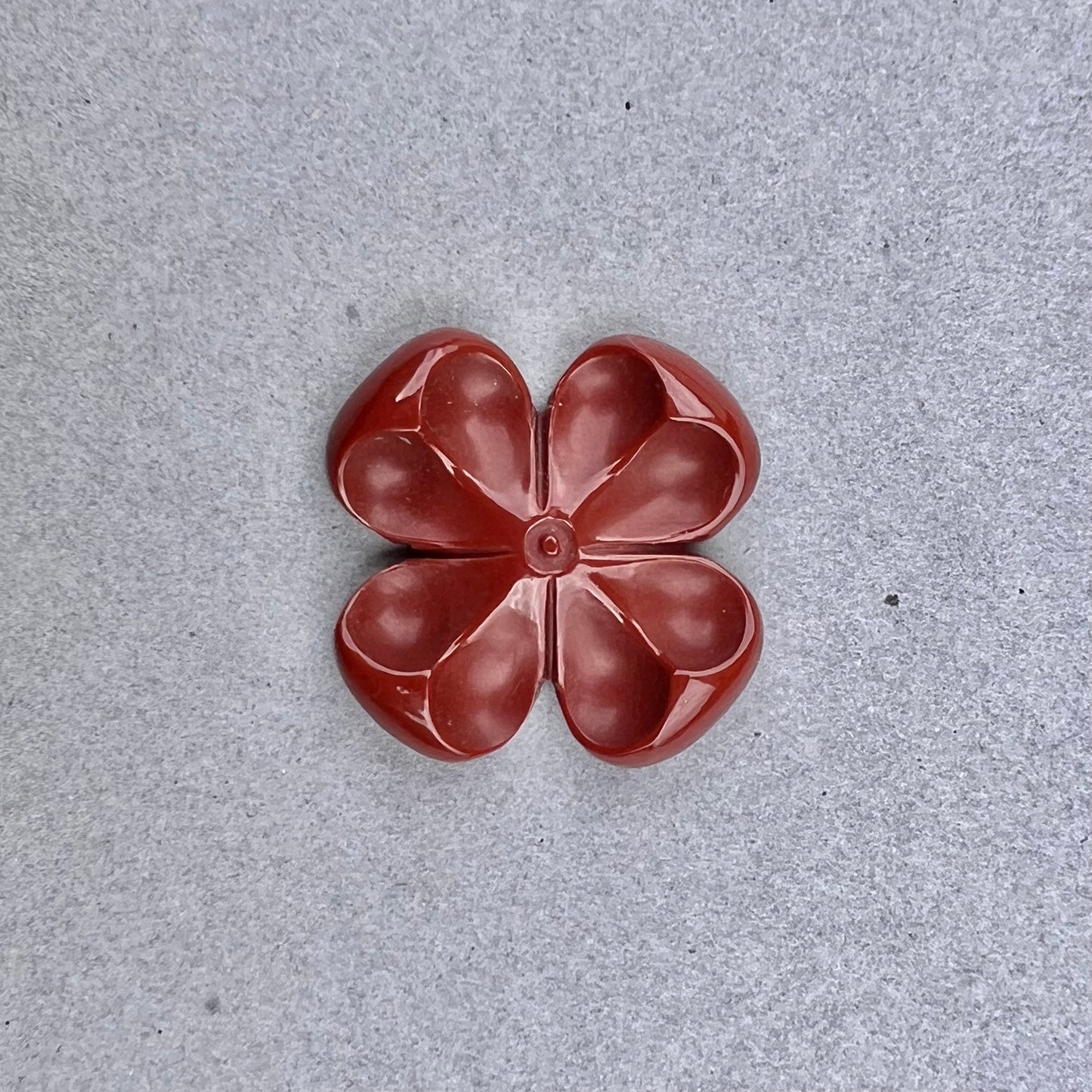 Red Jasper Flower Carving, 8.75 cts.