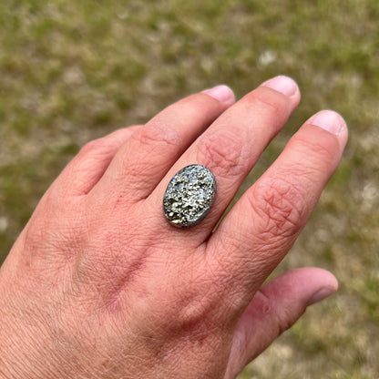 Lapis Lazuli w/natural surface Pyrite, 22.50 cts