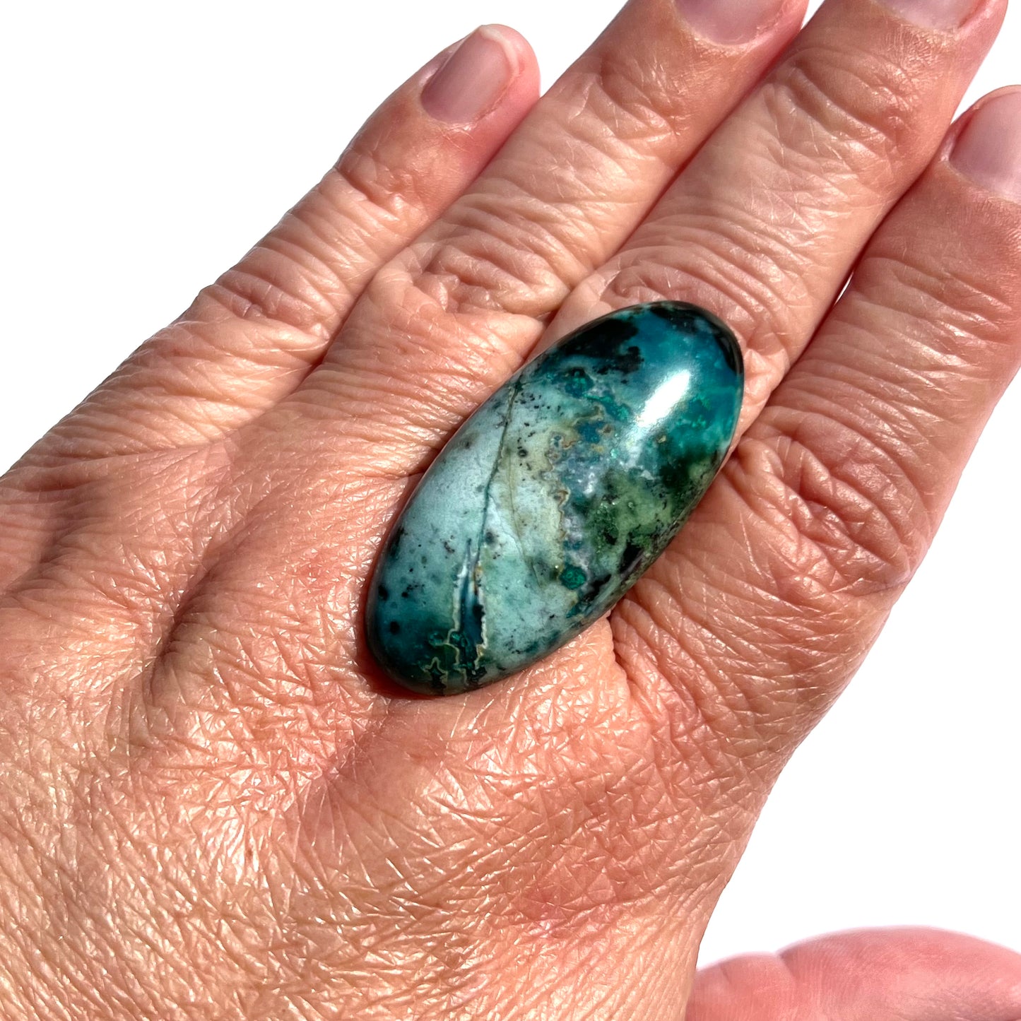 Danielle C.  |  Needles Blue Chrysocolla, 44.76 cts.