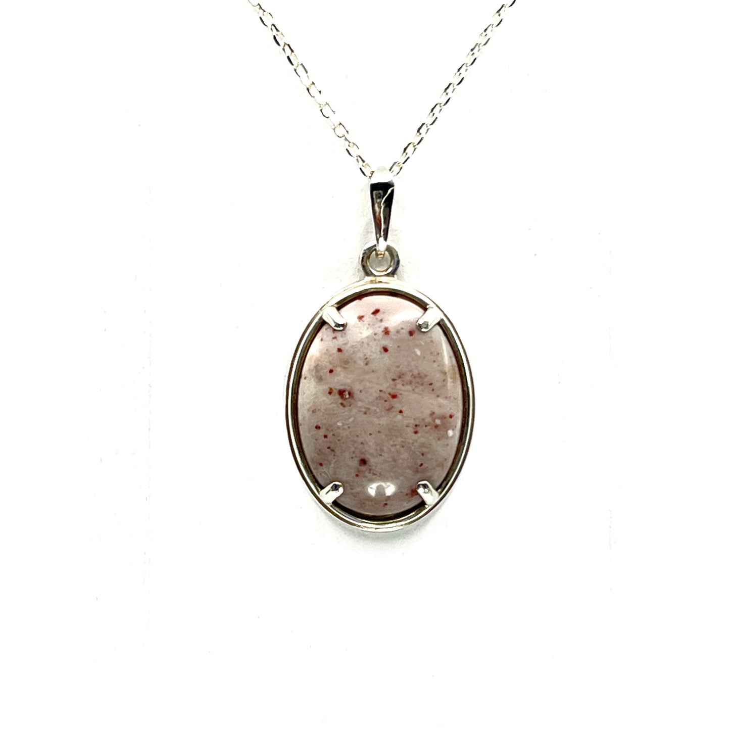 Red Freckle Dolomite Pendant