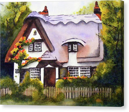 English Cottage - Canvas Print