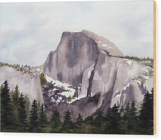 Half Dome, Yosemite National Park - Wood Print