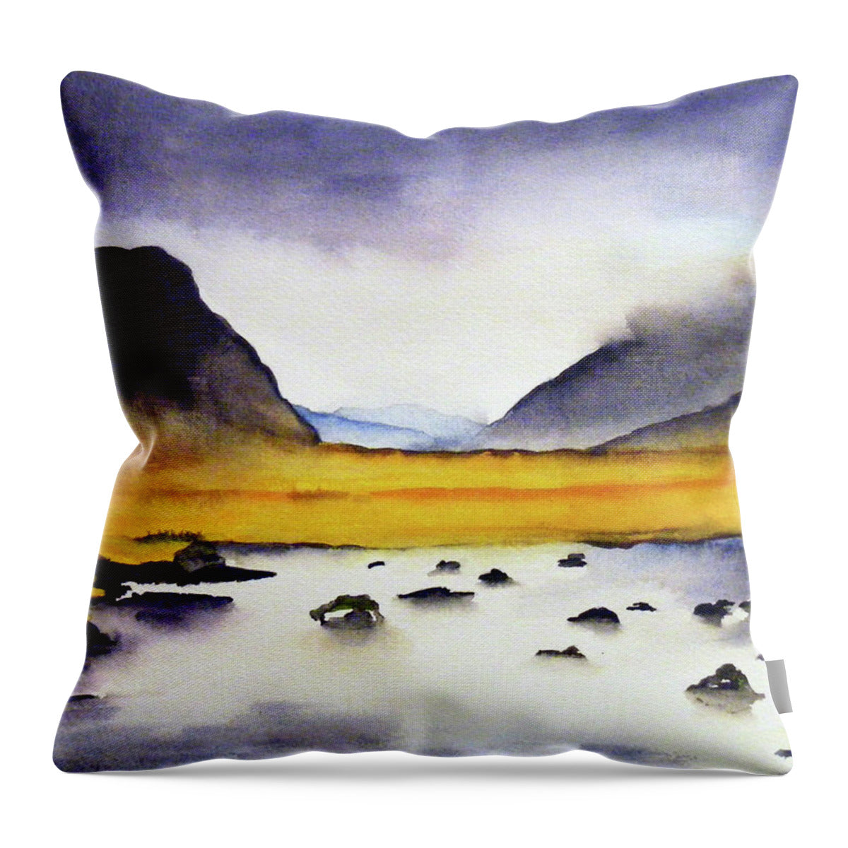 Morning Mist - Throw Pillow