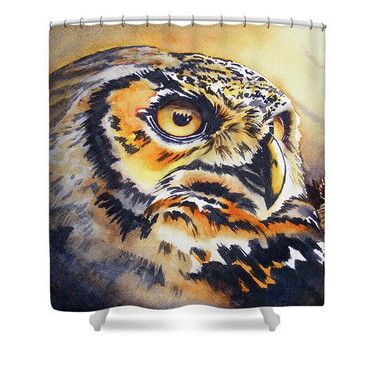 Owl 1 - Shower Curtain