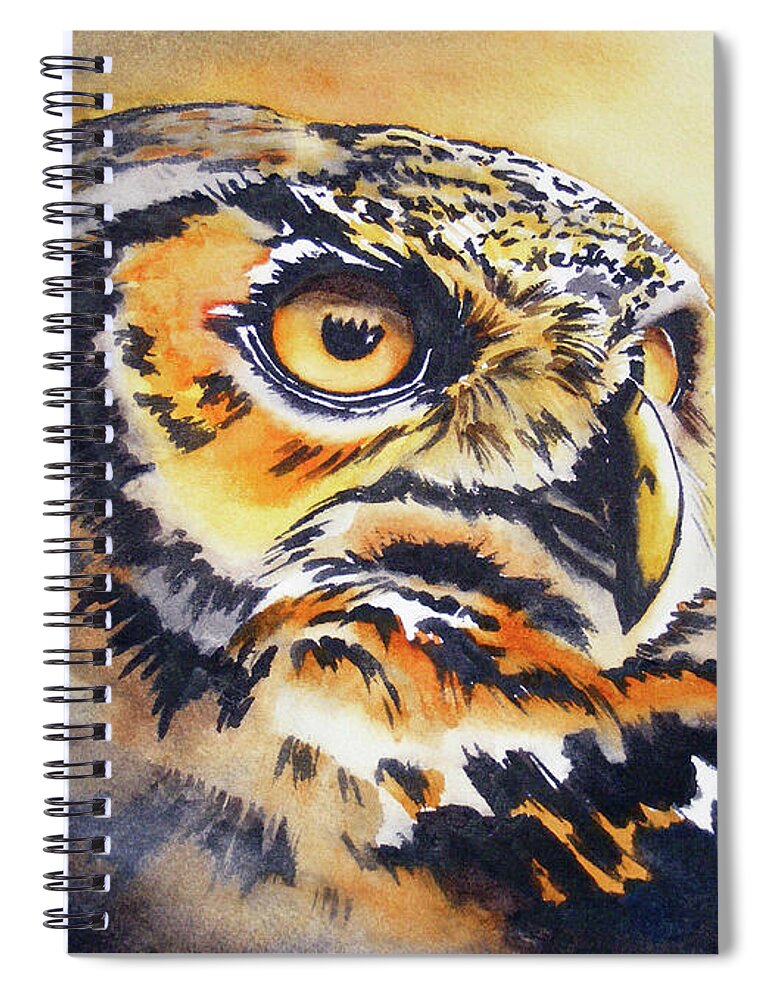 Owl 1 - Spiral Notebook