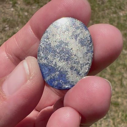 Lapis Lazuli w/natural surface Pyrite, 32.63 cts