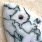 Tree Moss Agate Designer Cabochon, DRILLED