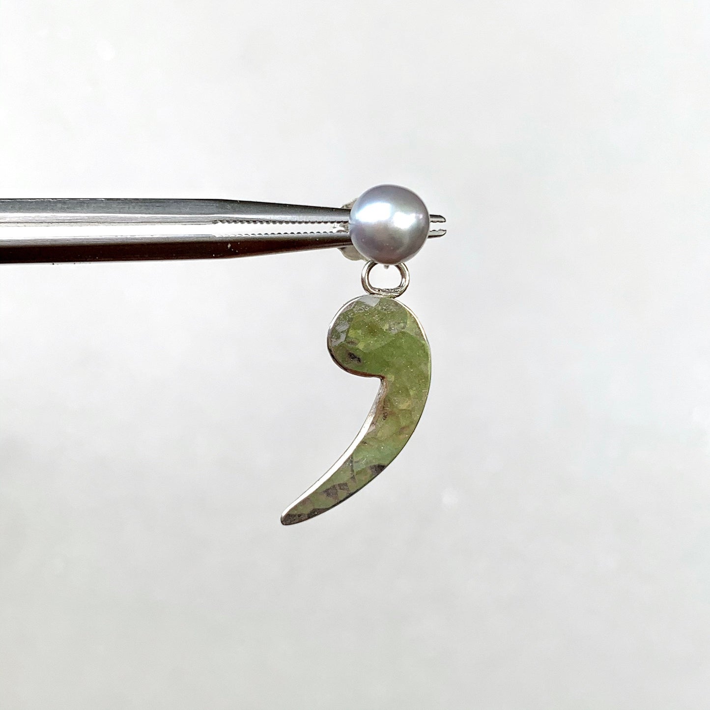 Semicolon Ellipsis Sterling Silver Earrings