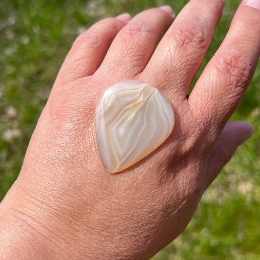 Angel Agate Cabochon, 44.98 cts