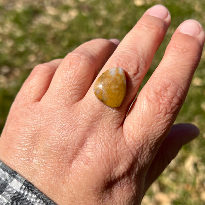 Yellow Plume Agate, 10.32 cts.