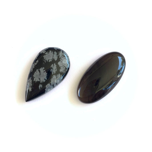 Obsidian & Snowflake Obsidian, 16.60 ctw