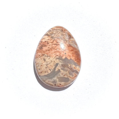 Pink Plume Agate Egg, 17.29 cts