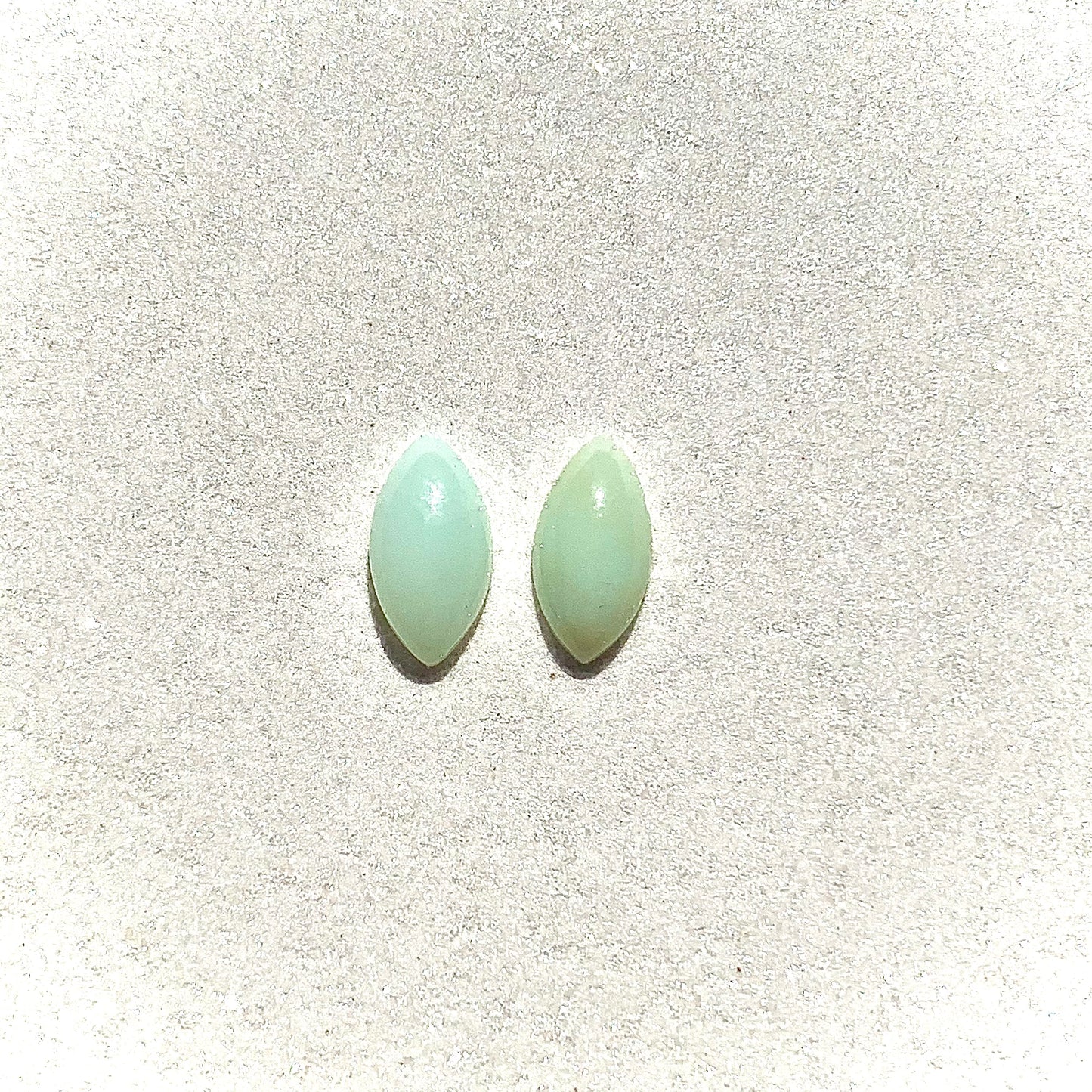 Green Opal Marquise Cabochon Pair, 1.25 ctw.